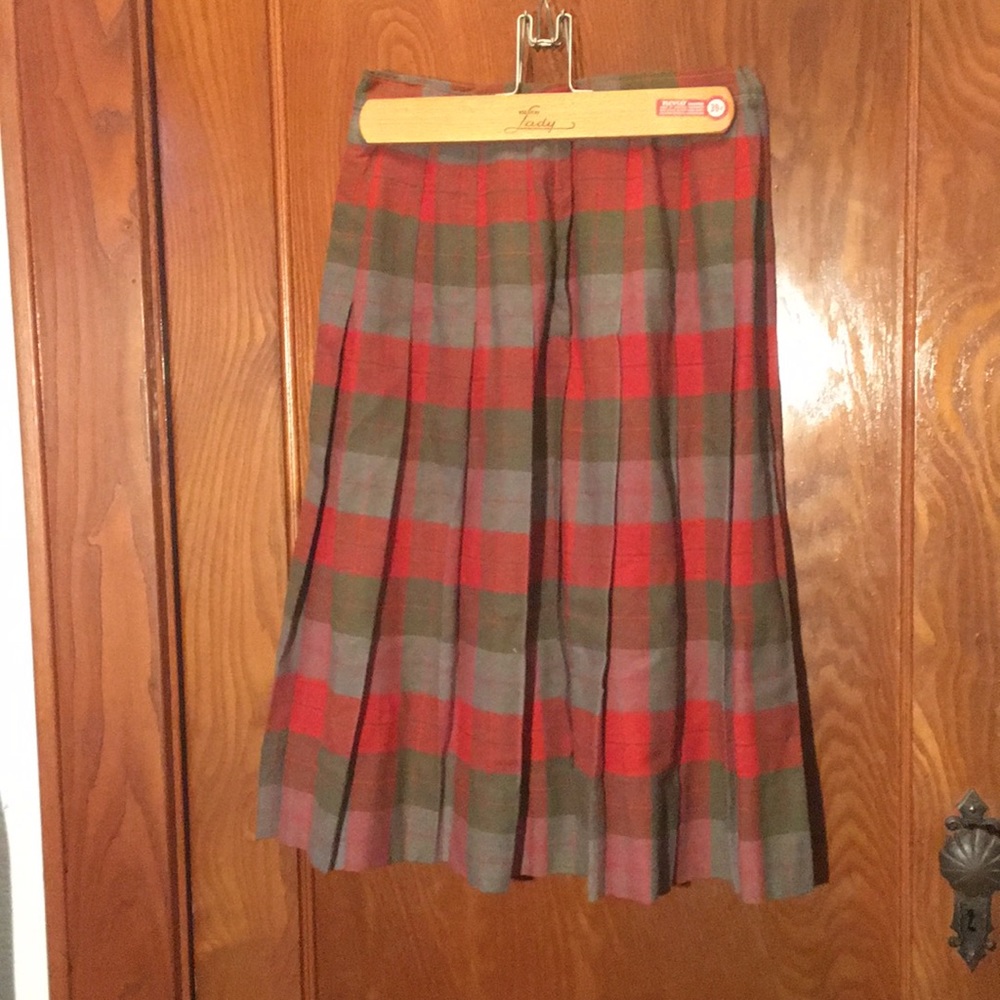 VINTAGE Plaid Skirt